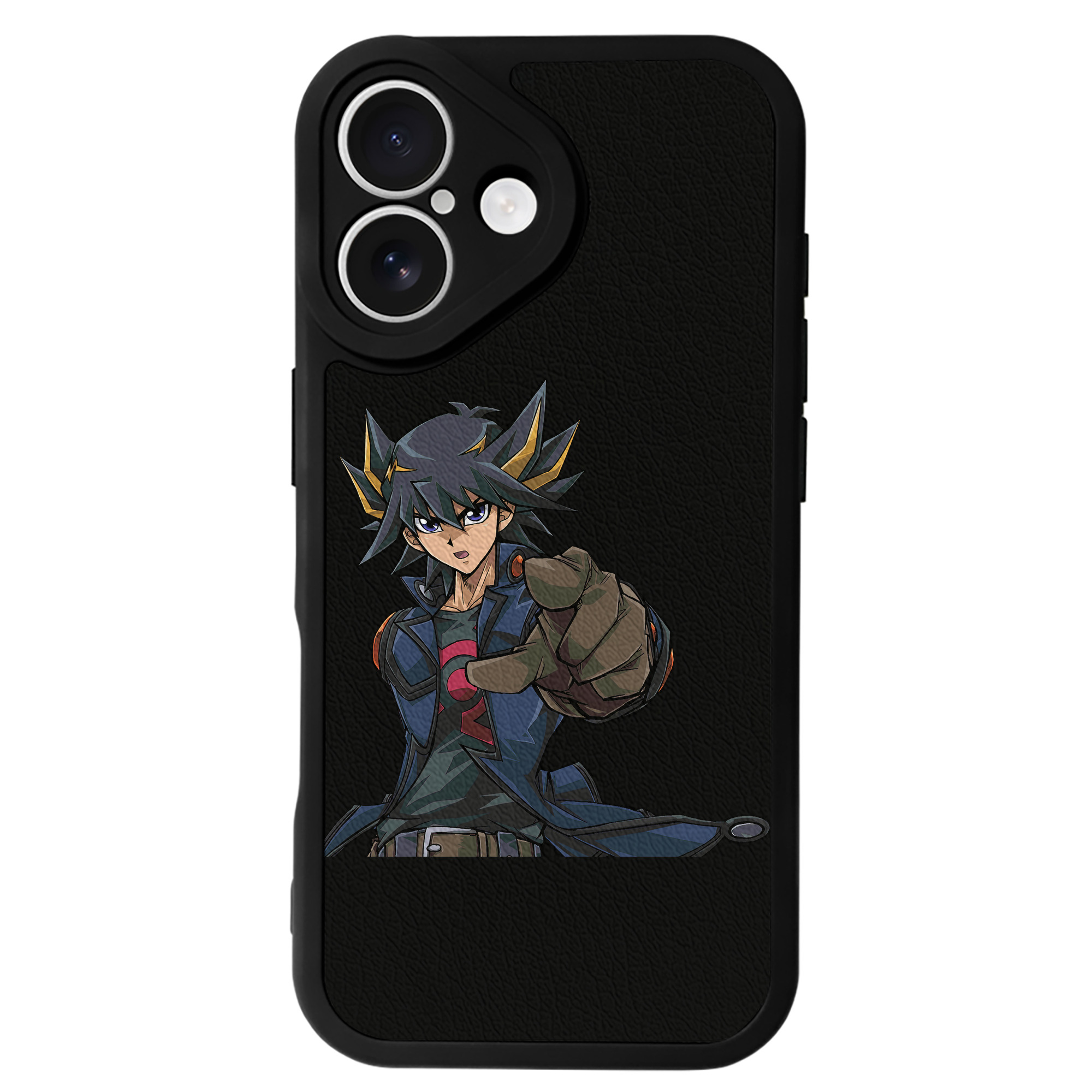（画像用） 遊☆戯☆王 Yu-Gi-Oh! 【iPhone 16シリーズ対応】シリコンスマホケース（レザー調） 材質：シリコン